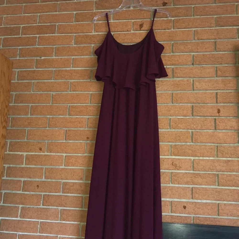 🍇SHOW ME YOUR MUMU🍇CAITLIN RUFFLE MAXI DRESS🍇 - Picture 8 of 9